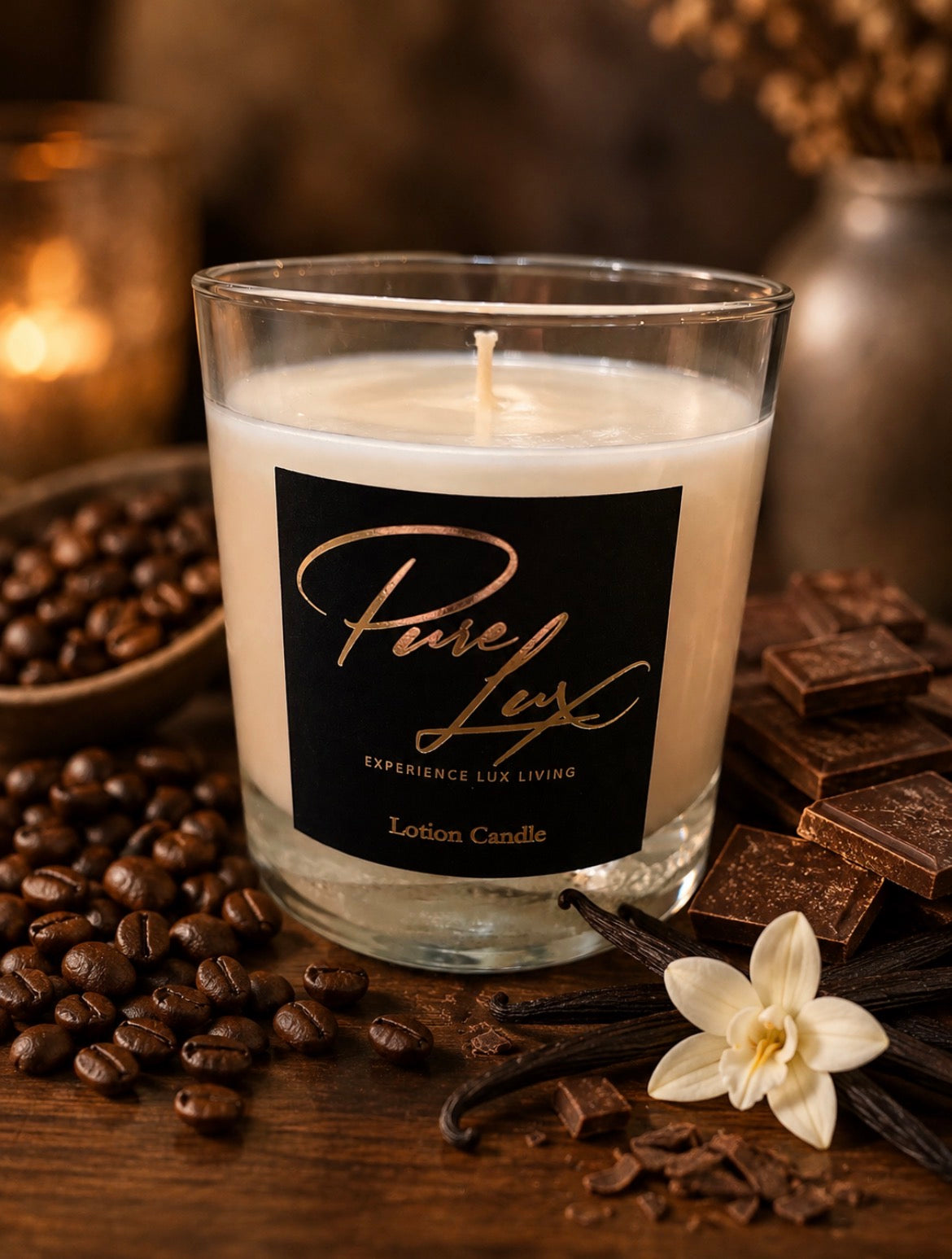 Mocha Latte Pure Lux Lotion Candle