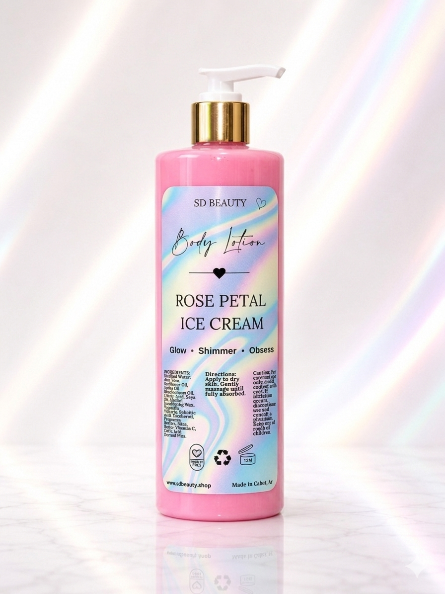 Rose Petal Ice Cream Moisturizing Lotion